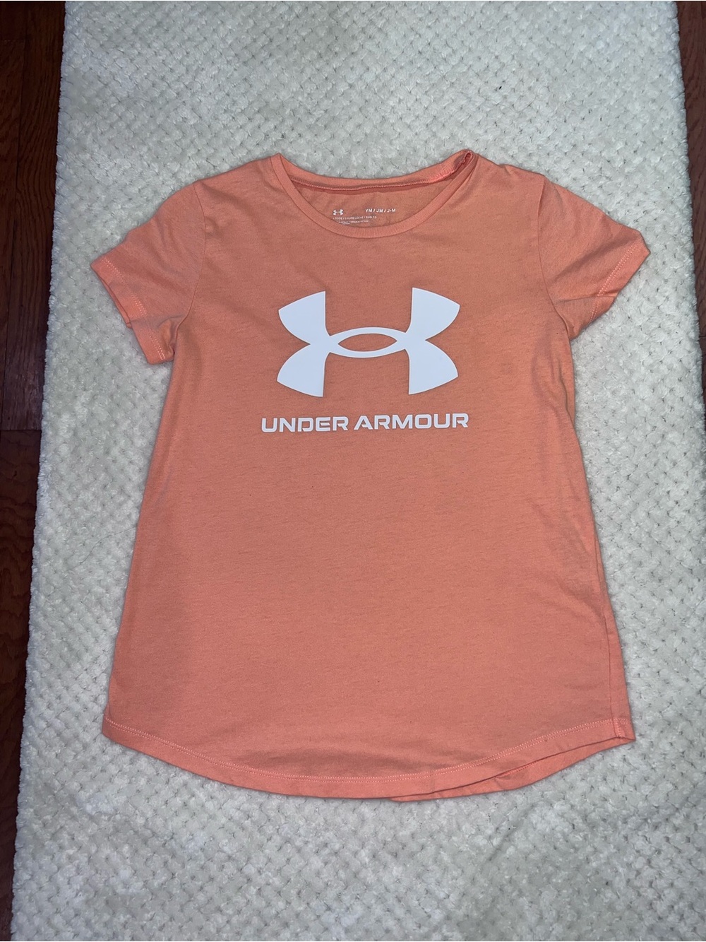 Under Armour Girls' Orange Logo Tee